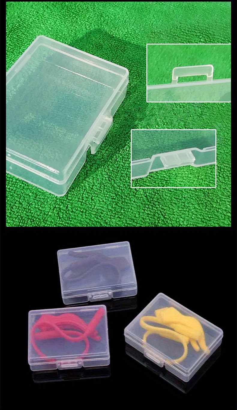 Pp Plastic Storage Box Small Transparent Box With Thick - Temu