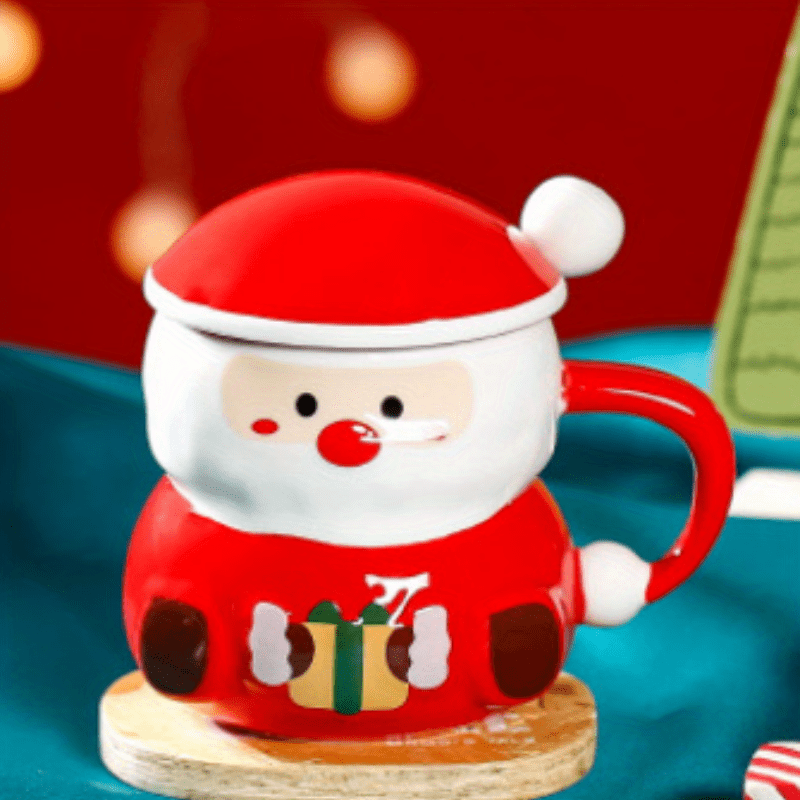 Cartoon Santa Claus Cup Ceramic Santa Claus Mug For Home - Temu