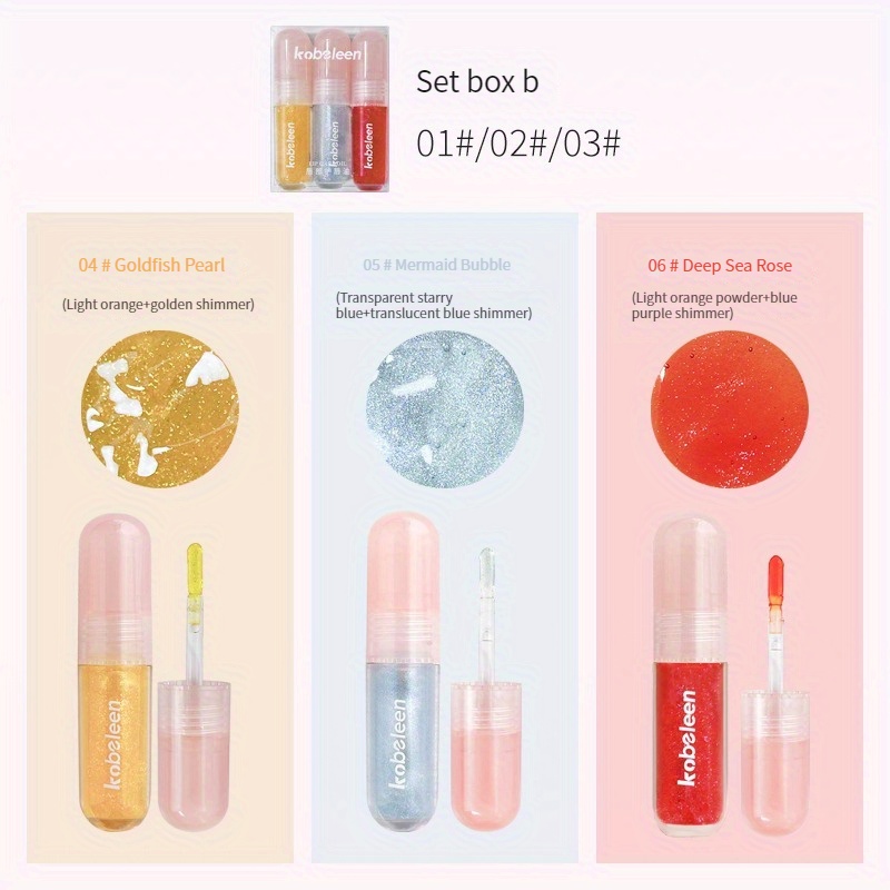 Lip Care Oil Shiny Jelly Doodle Lip Gloss Glitter Lip Gloss - Temu