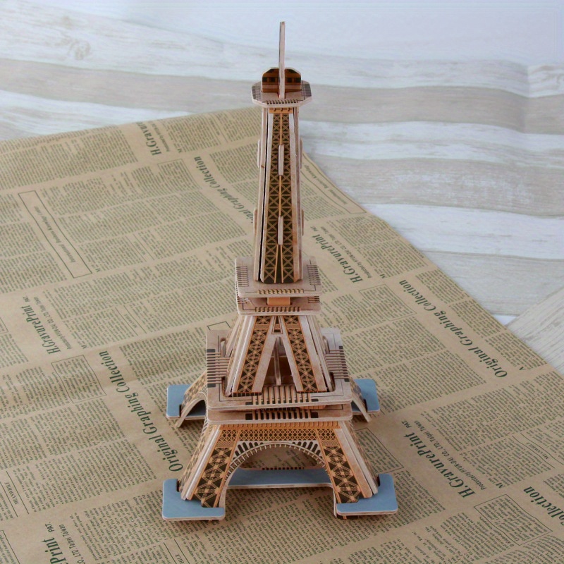 3d Wooden Puzzle Board Famous Landmark Architectural Model - Temu