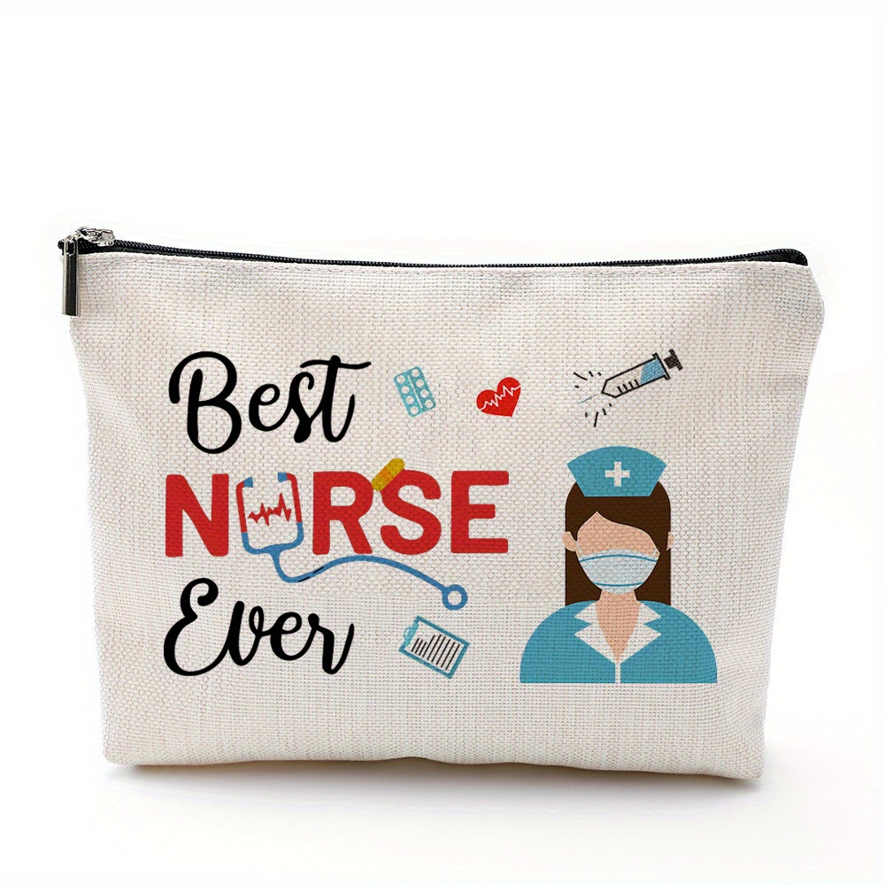 Queekay 2 bolsas de enfermera, regalos de enfermería para mujeres, regalos  inspiradores, bolsas de maquillaje de enfermería para el trabajo