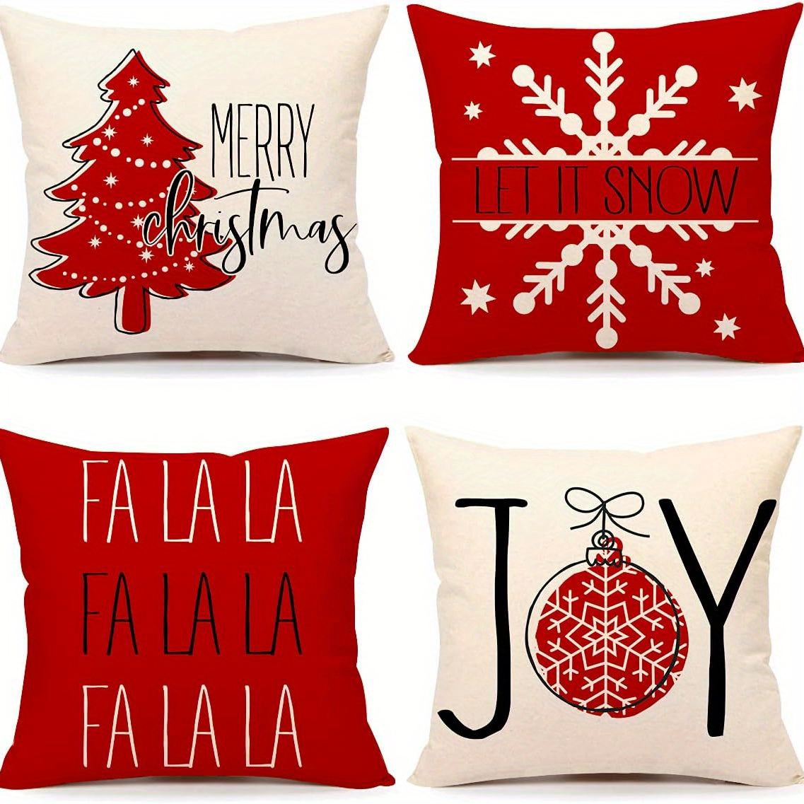 Red farmhouse throw discount pillows