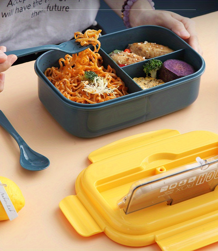 Leakproof Bento Lunch Box Set With 3 Compartments - 37 oz. (1.1 L