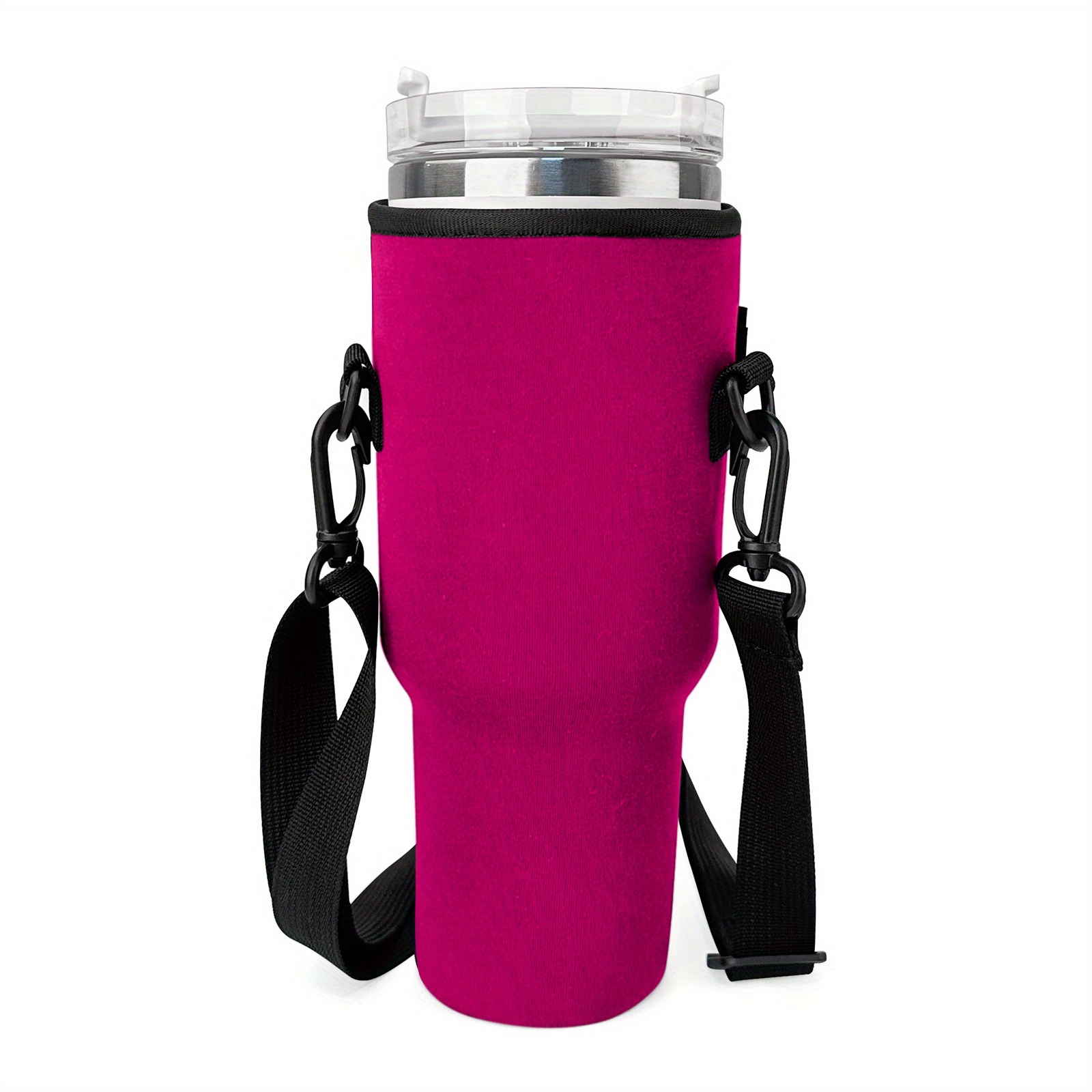 Water Bottle Holder Tumbler, Neoprene Water Cup Bag Sleeve With Adjustable  Shoulder Strap - Temu