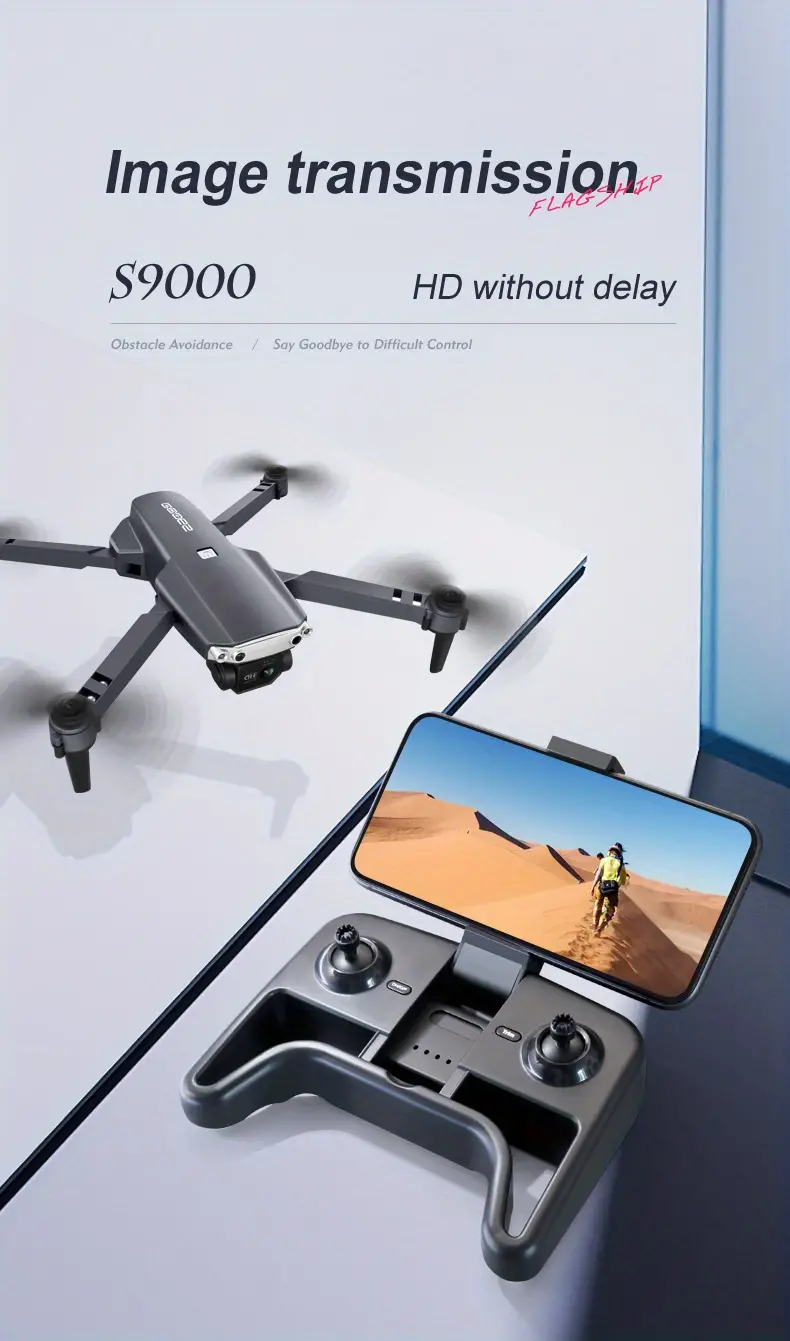 s9000 large size folding drone dual camera hd aerial camera esc camera obstacle avoidance remote control aircraft details 8