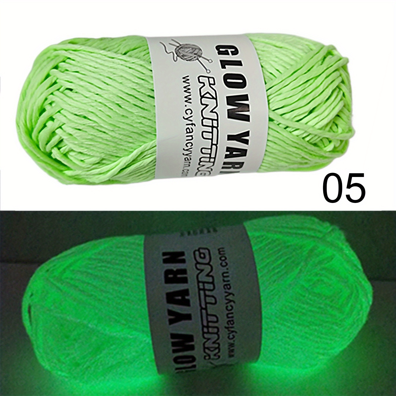 Luminous Wool DIY Hand Knitted Luminous Yarn DIY Weave Glow in The Dark  Orange Powder 