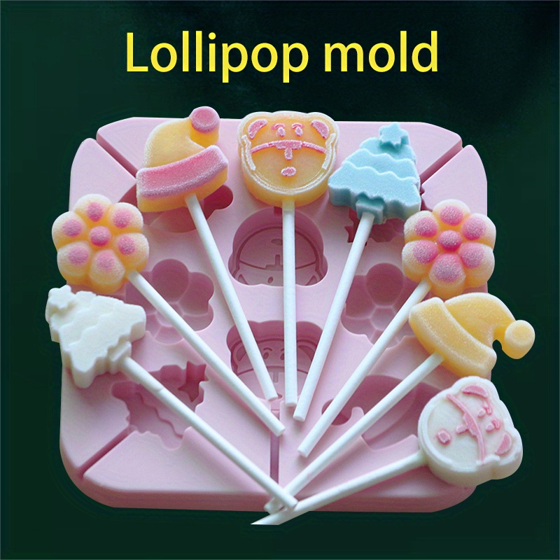 Christmas Ice Cream Molds Silica Gel Pudding Popsicle for Kids