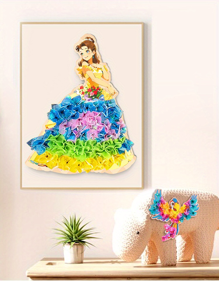 3Pcs Fantasy Princess E Kid Toy Fashion Drawing Creative Poke Art