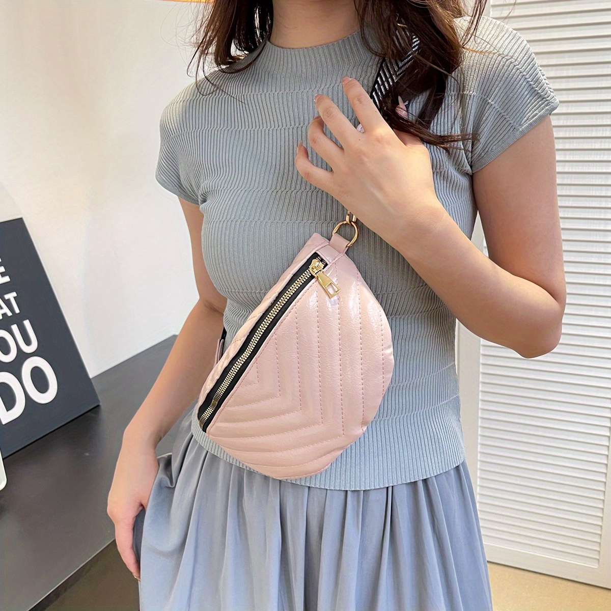 Chest Purse For Women 2026.Trendy Chevron Quilted Chest Bag Stylish Crossbody Bag - Temu Netherlands