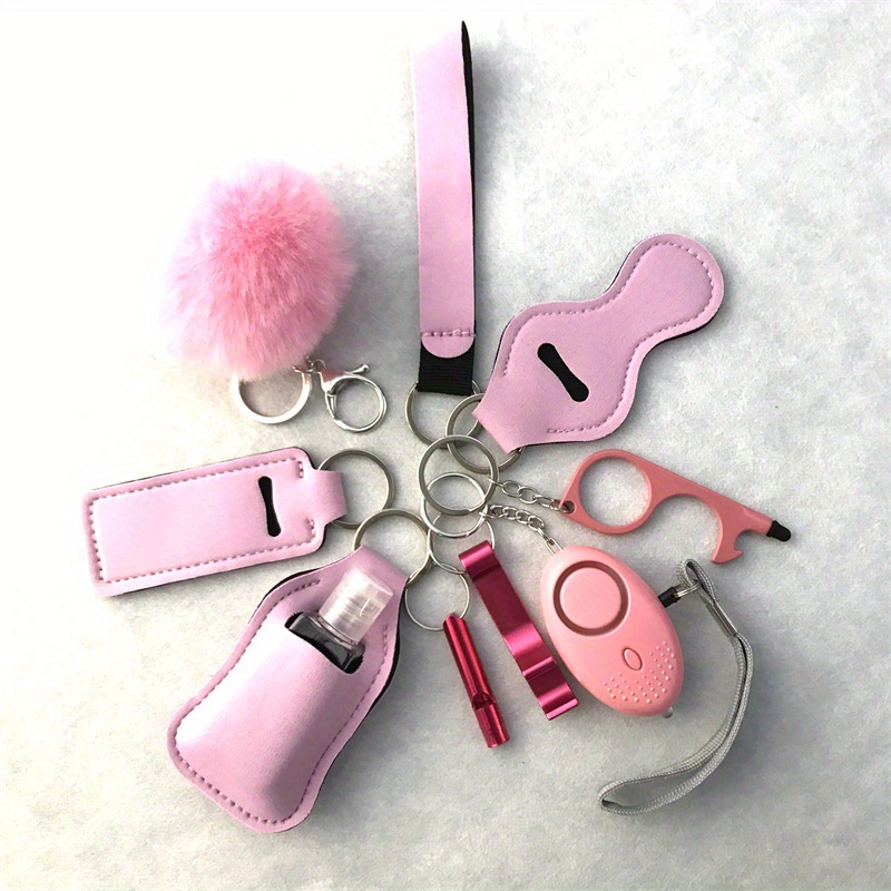 Safety Keychain Set for Women and Kids, 10 Pcs Safety Keychain Accessories  