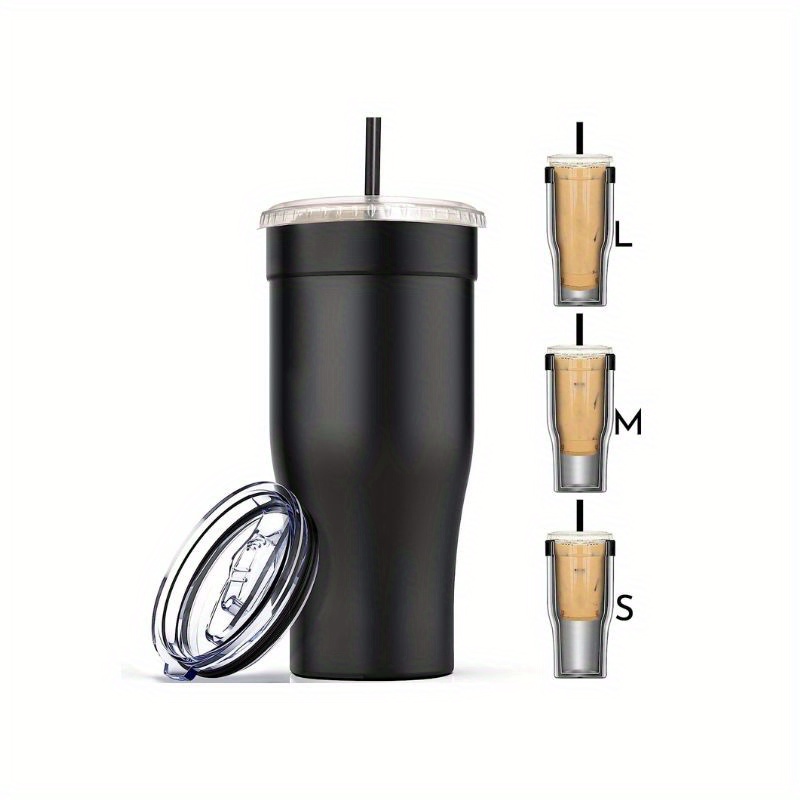 Stainless Steel Vacuum Insulated Coffee Travel Mug for Ice Drink
