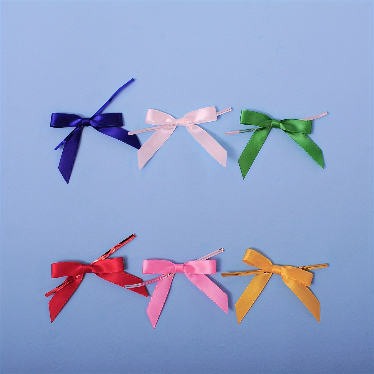 Boutique 3/8 Red White Green Blue Sation Ribbon Twist - Temu