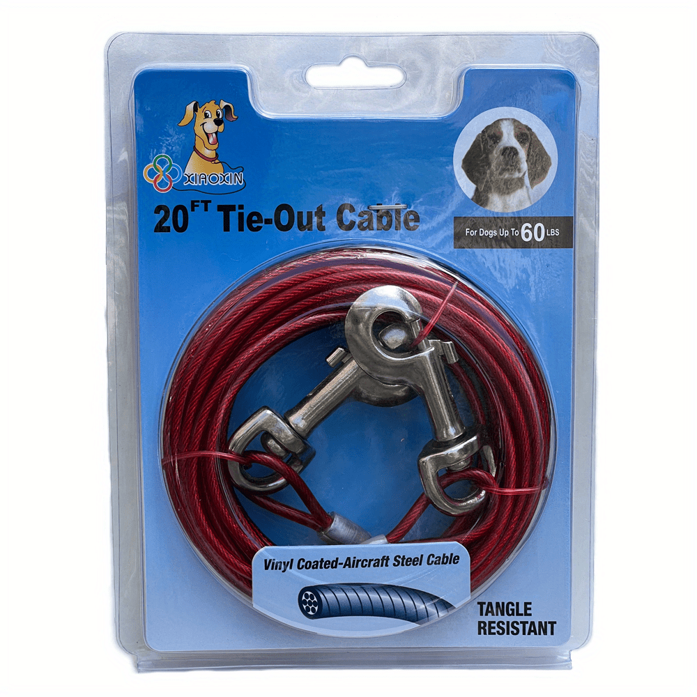 60 Pound Dog Tie out Cable With Swivel Hook - Temu