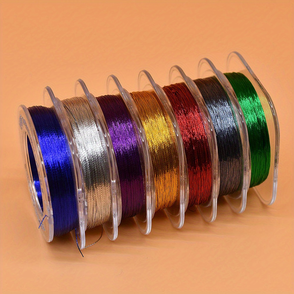 100 Yards/spool Metallic Guide Wrapping Fishing Line Thread Strong Nylon  Fibers