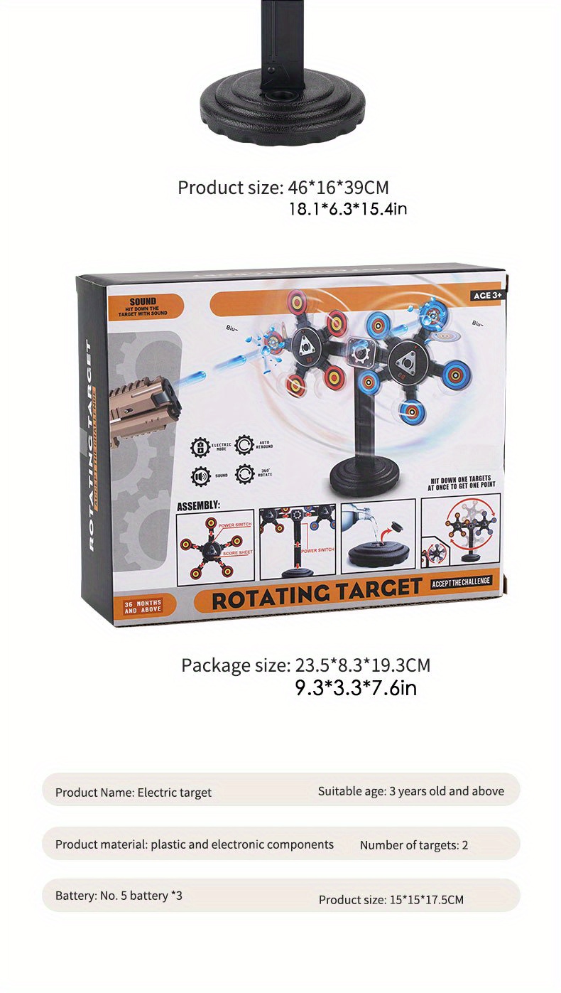 Children's Electric Rotating Target Automatic Return Temu