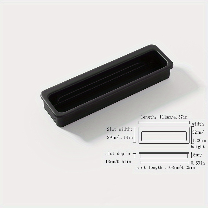 Drawer Handle Embedded Inset Concealed Handle Invisible Closet