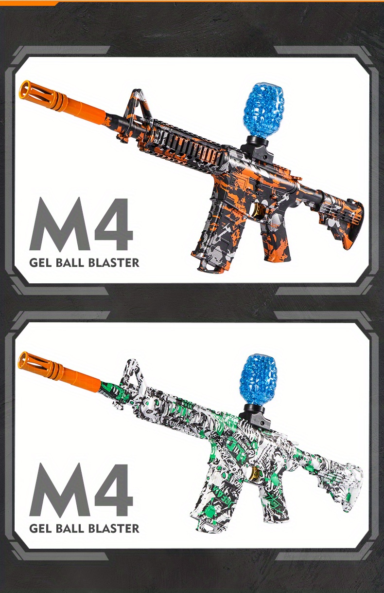 Juguetes Eléctricos M4 Blaster Gun Nueva Edición Color - Temu