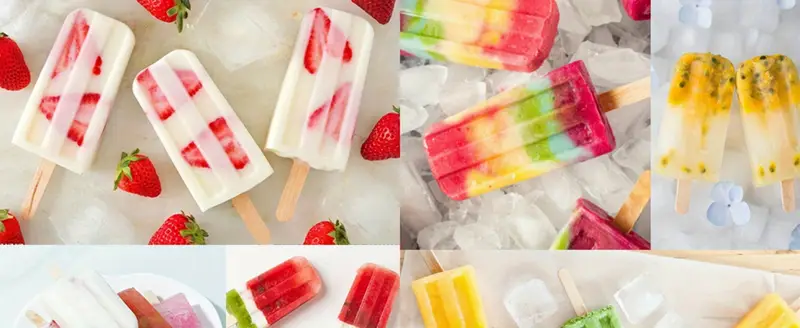 1pc popsicles molds set 12 cavity homemade maker ice pop mold silicone freezer molds with 50 popsicle sticks 50 popsicle bags 50 ties funnel recipes and brush summer sup kitchen accessaries details 6
