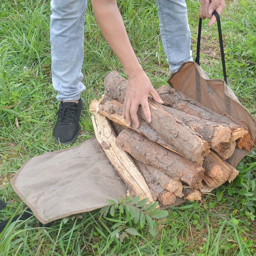 Lot De 1 Sac De Rangement Pour Bois De Chauffage Robuste, Porte-bois De  Chauffage En