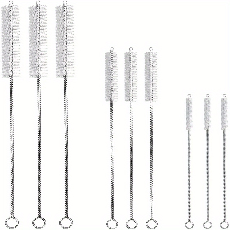 Drink Straw Cleaning Brush - set of 4 Stainless Steel brushes for drinking  straws, Tumblers, sippy Cups and more!
