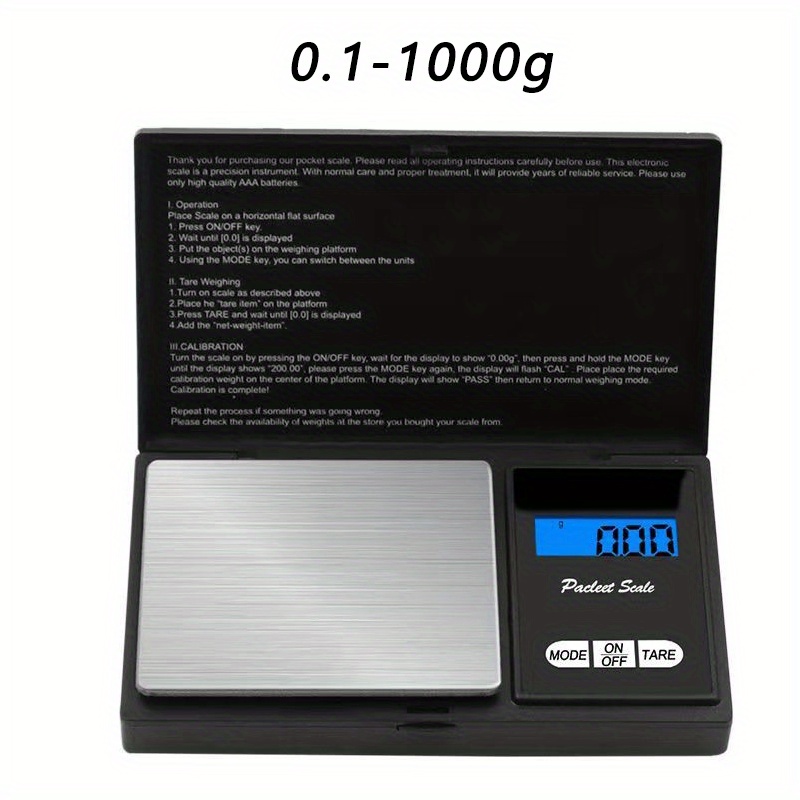 1pc High-precision Jewelry Scale Mini Electronic Pocket Scale