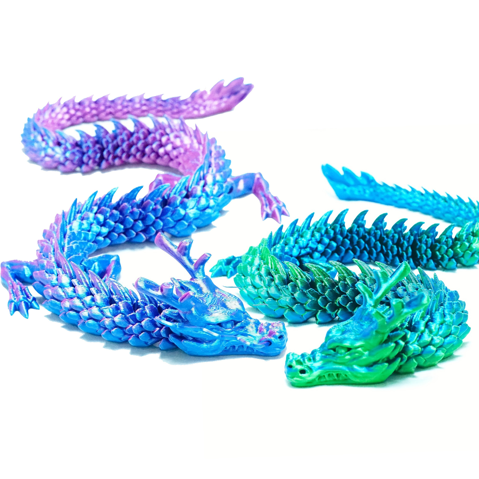 Chinese Dragon 3d Printing Model Movable Joints Handmade - Temu