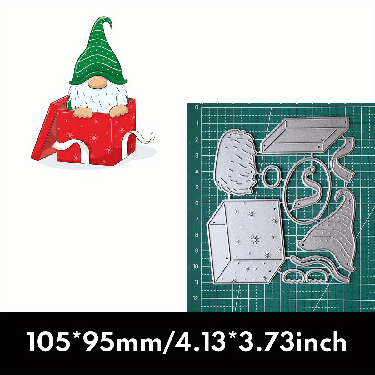 Metal Cutting Die Stencil Christmas Gnome Santa Claus Die - Temu Canada