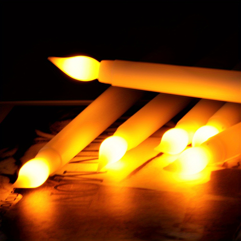 Led Flameless Taper Candles Lights Remote Control Led - Temu