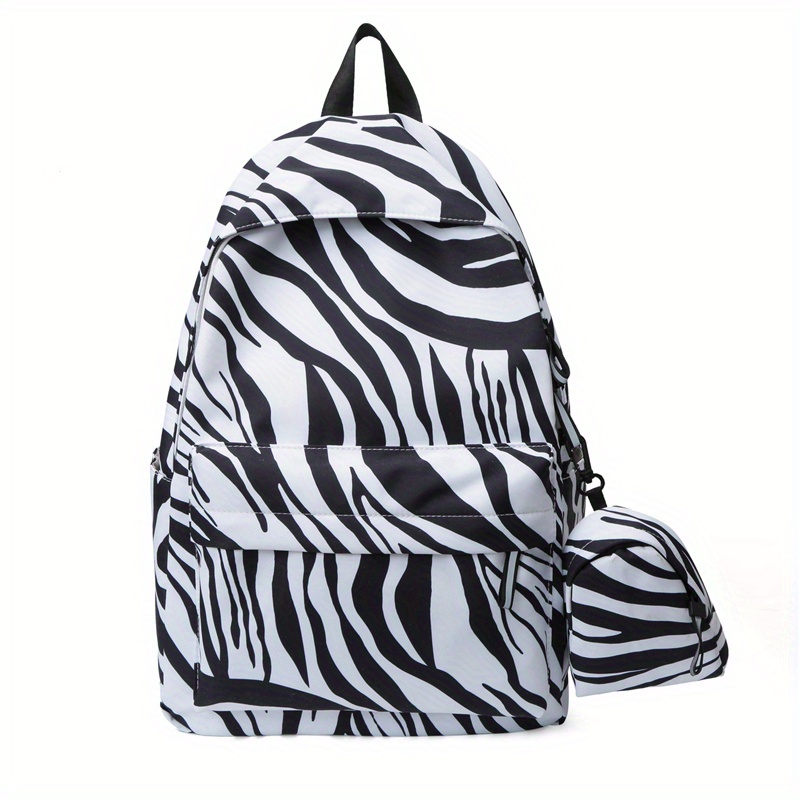 Cow Print Laptop Backpack Lightweight Nylon Travel Rucksack