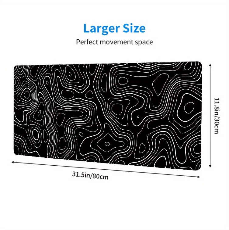 TOPOGRAPHIC XXL Gaming Mouse Pad - WHITE