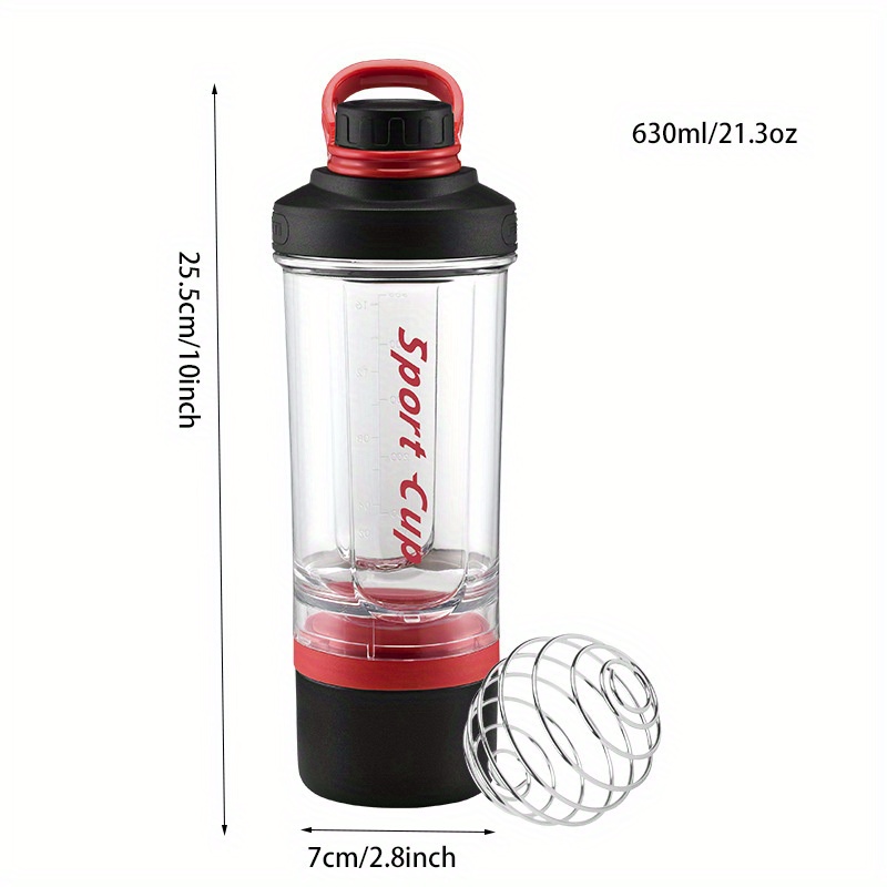 Shaker Bottle Protein Shakes Powder Shaker Bottle Sports - Temu
