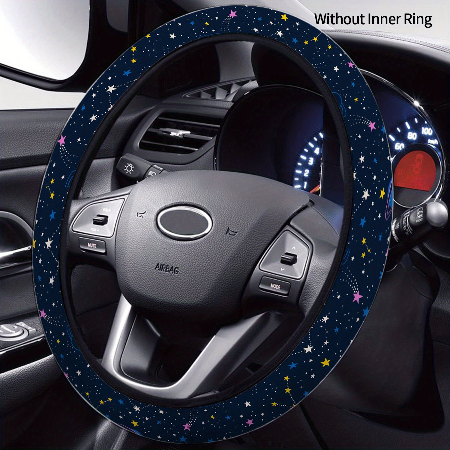 Colorful Space Steering Wheel Cover Comets And Stars Temu