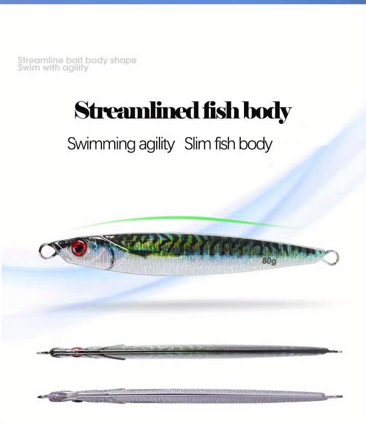 Simulation Fishing Lure, Lifelike Body Streamline Shape Hard Bait