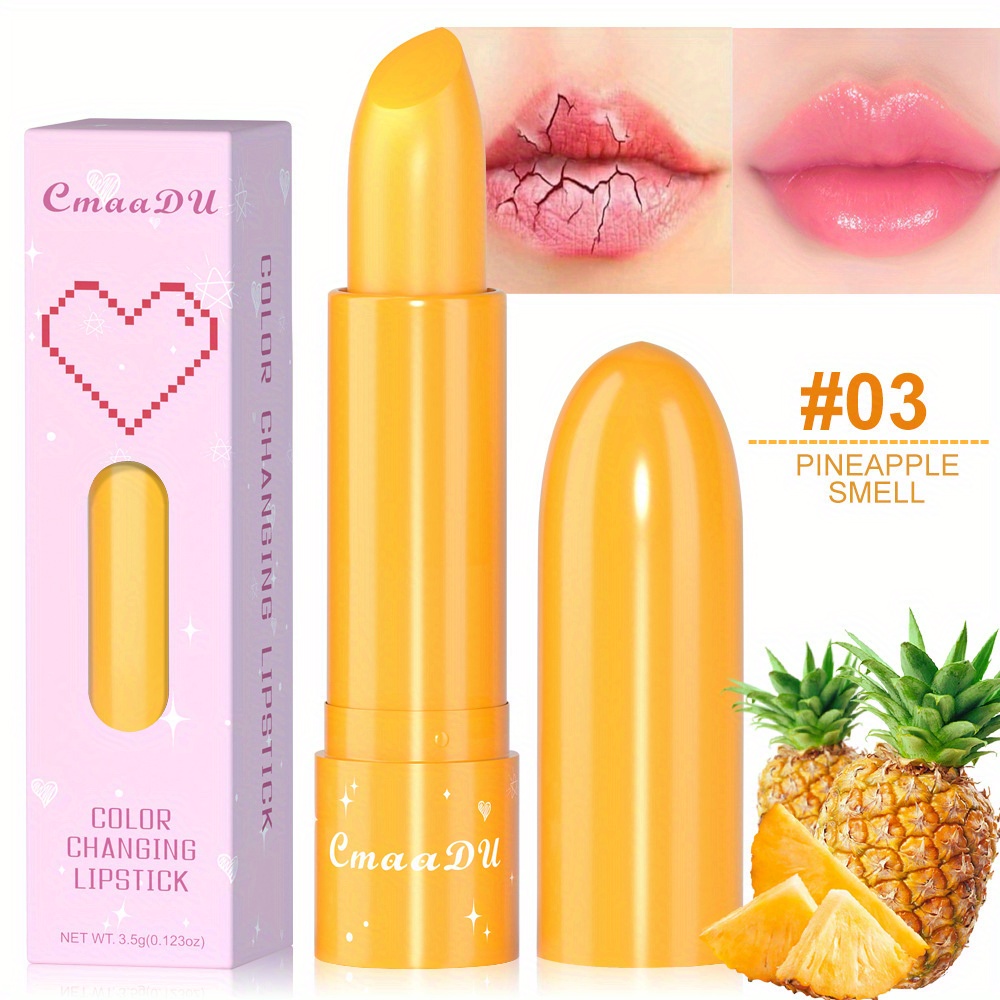 6-Color Long-Lasting Fruit-Flavored Lipstick with Moisturizing Benefits