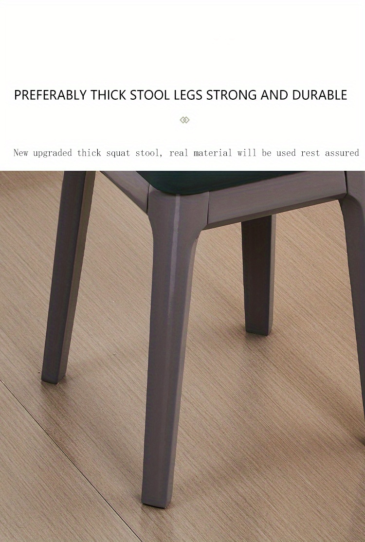 1pc light luxury solid wood soft leather stool   stacked   room   stool bench table stool dressing stool details 7