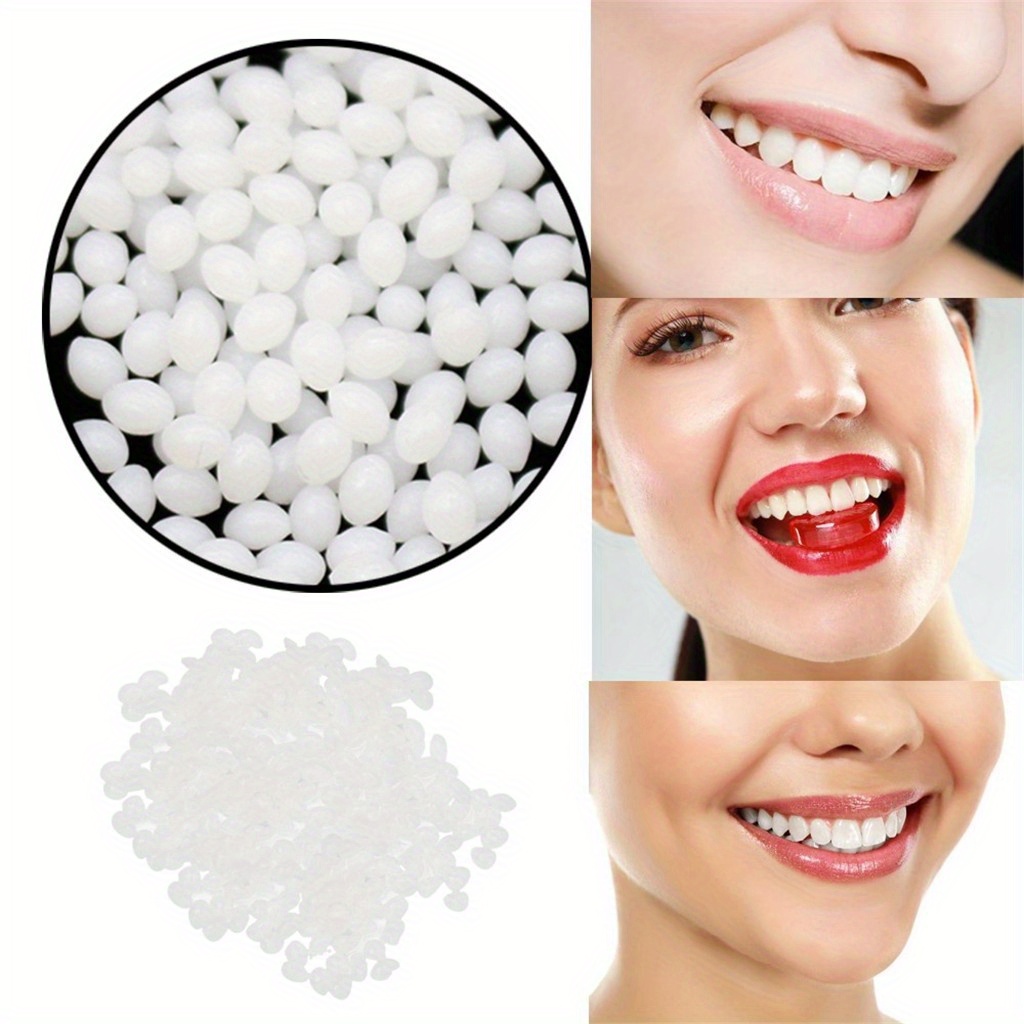 Kritne 2pcs 50g False Teeth Solid Glue Temporary Tooth Repair Gaps Filling  Denture Adhesive Teeth Care Tool,Dental Gaps Filling,Temporary Tooth Repair  