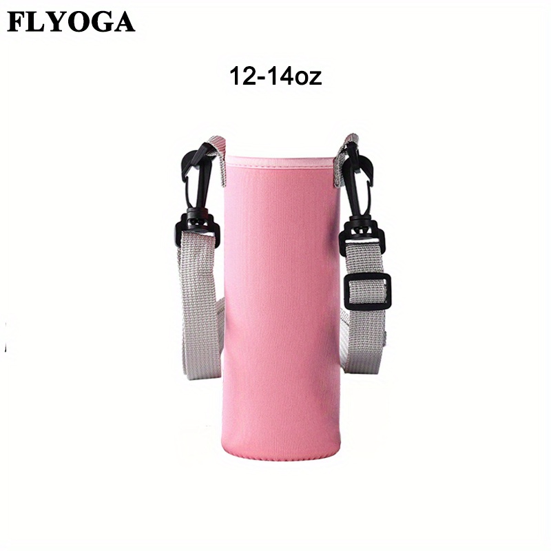 Insulated Neoprene Glass Water Bottle Holder with Adjustable