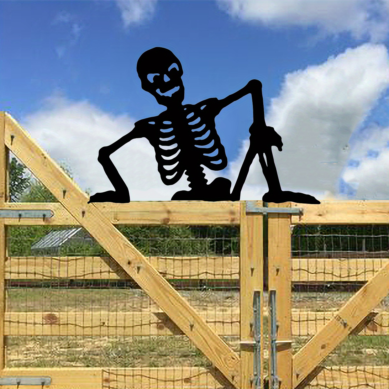 Spook Up Your Garden With This Iron Art Silhouette Horror Skeleton