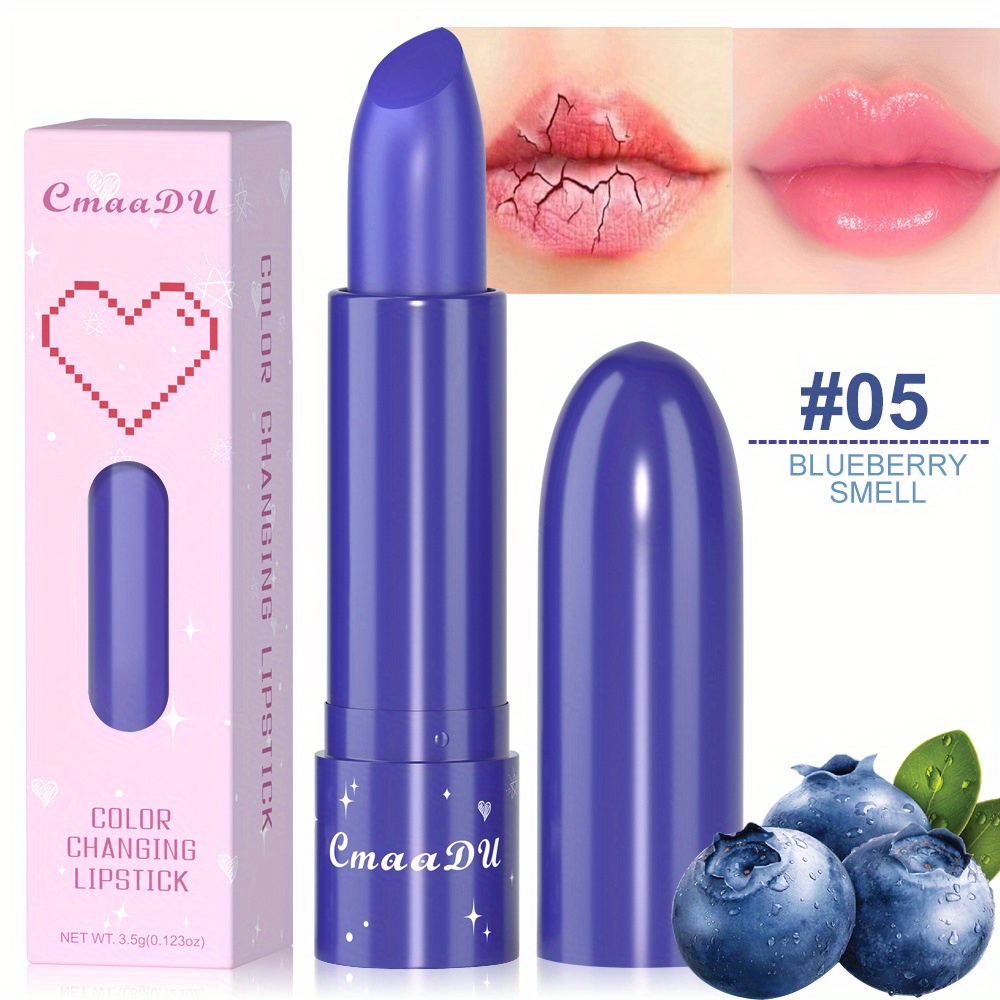 6-Color Long-Lasting Fruit-Flavored Lipstick with Moisturizing Benefits