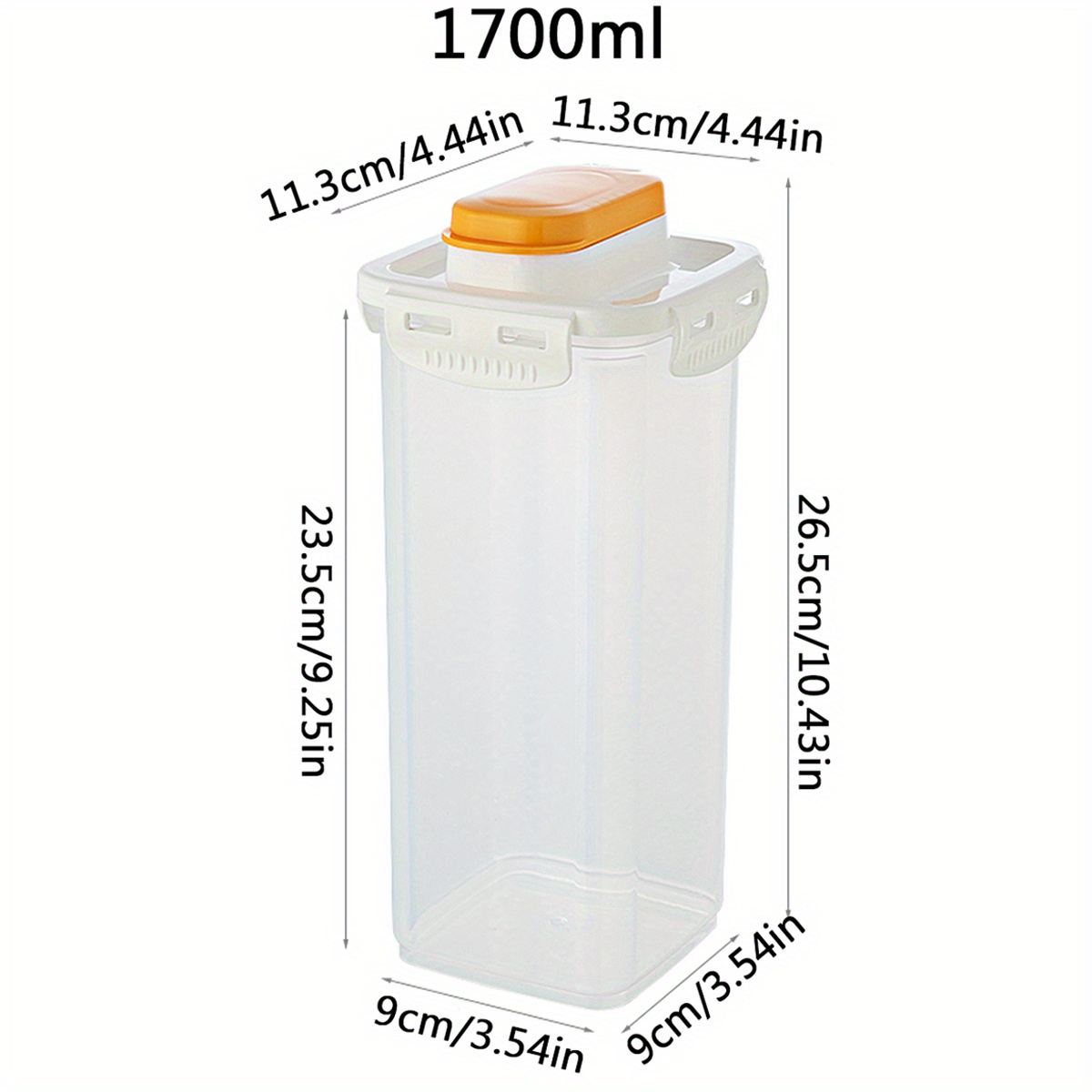Laundry Detergent Storage Box, Plastic Laundry Powder Storage Bin With Lid,  Multi-functional Laundry Detergent Container, Transparent Sealed Storage  Jar For Home - Temu