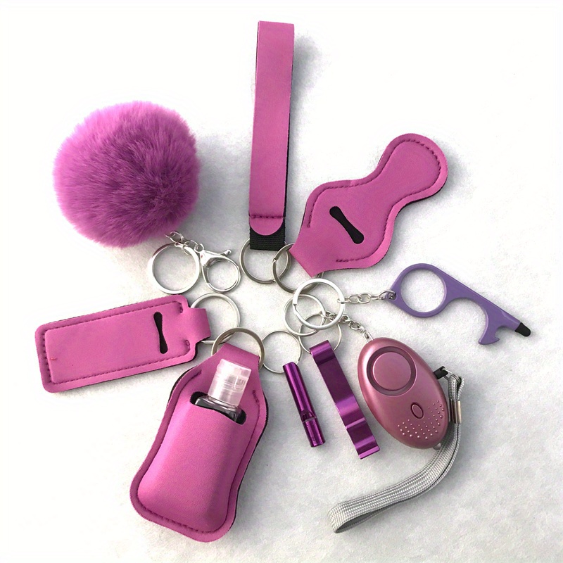Safety Keychain Set for Women and Kids, 10 Pcs Safety Keychain Accessories