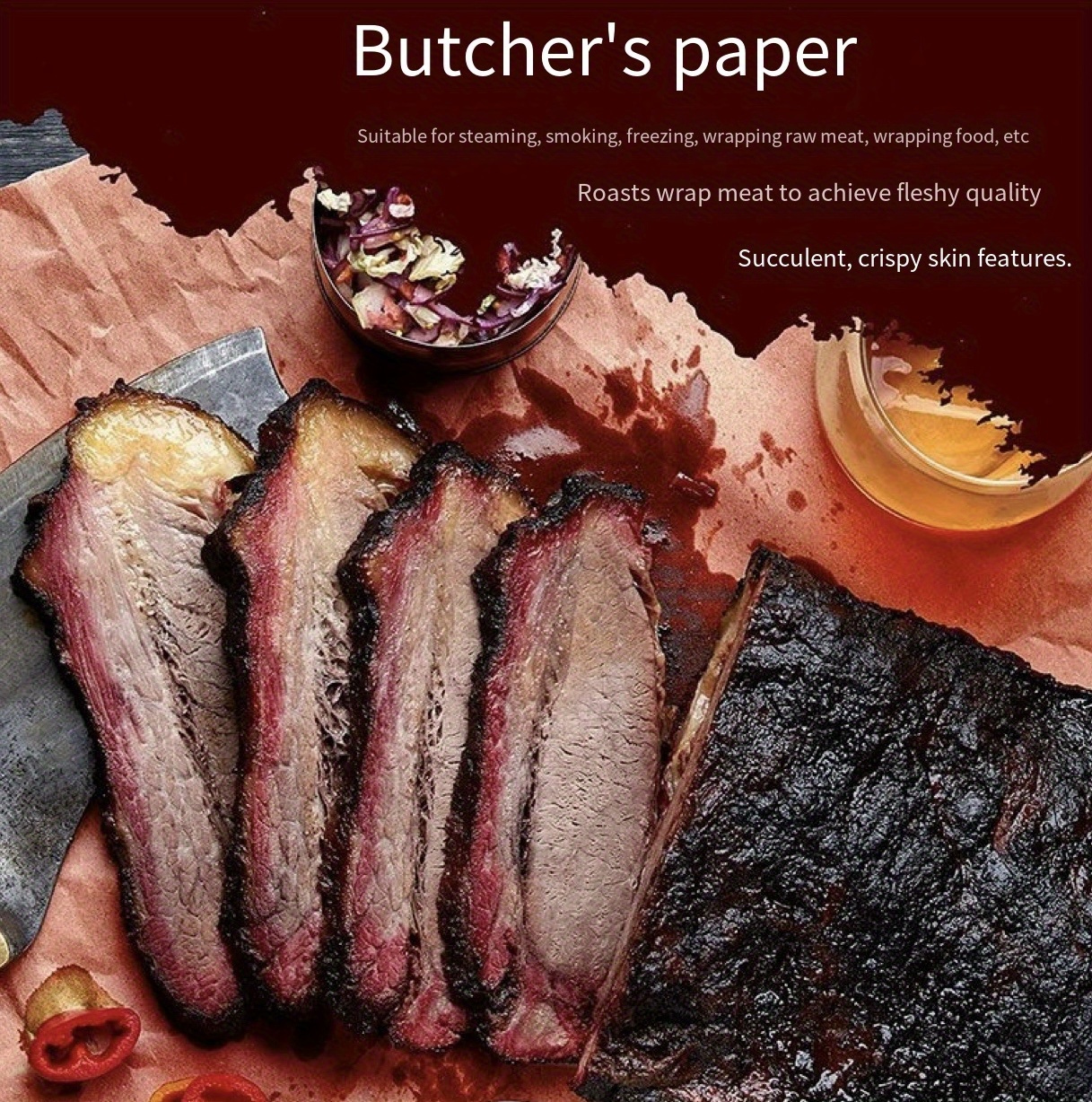 Peach Butcher Paper Smoking Meat Food Grade Pink Butcher Temu