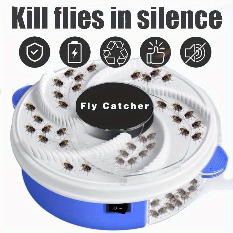 Electric Fly Trap Fly Trap Pest Device Gnat Flying Insect Trap Automatic  Indoor Fly Trap Fly Catcher Pest Control Traps Pest Reject Control Catcher