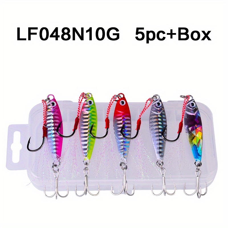 Stimulure Worms Minnows Box Hooks Eyes Artificial Bait Fishing Lure Glitter  5”