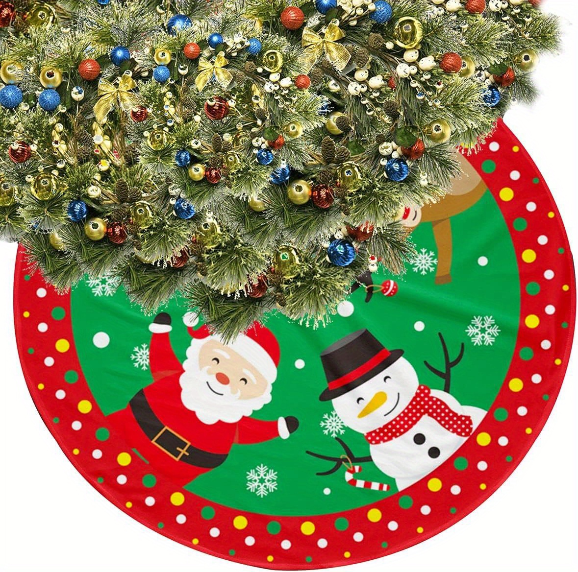 Gonna Per Albero Di Natale In Iuta - Tappeto Base Decorativo 90 O 120 Cm, Stile Tradizionale E Naturale
