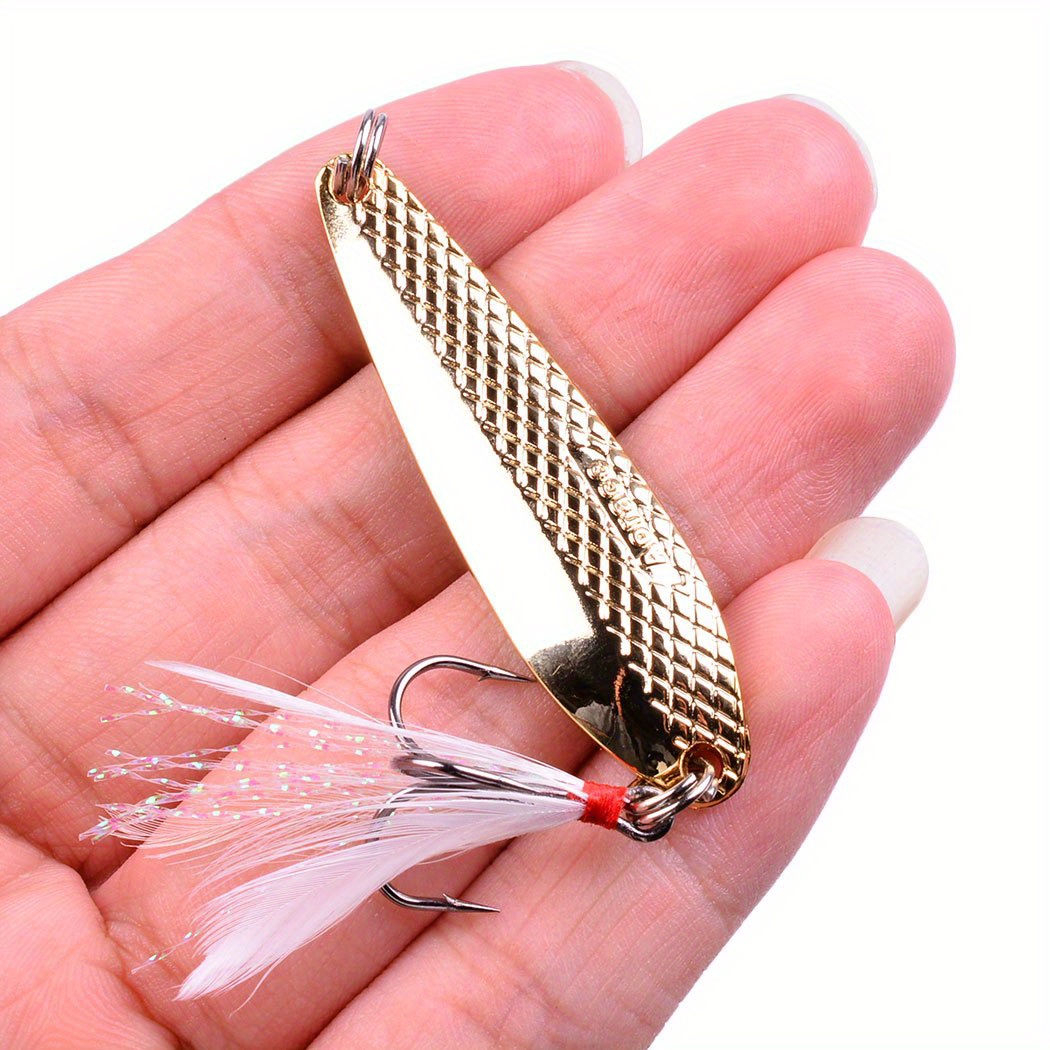 60pcs Fishing Lure Kit with Tackle Bag 5 Boxes Spinner Spoon Soft