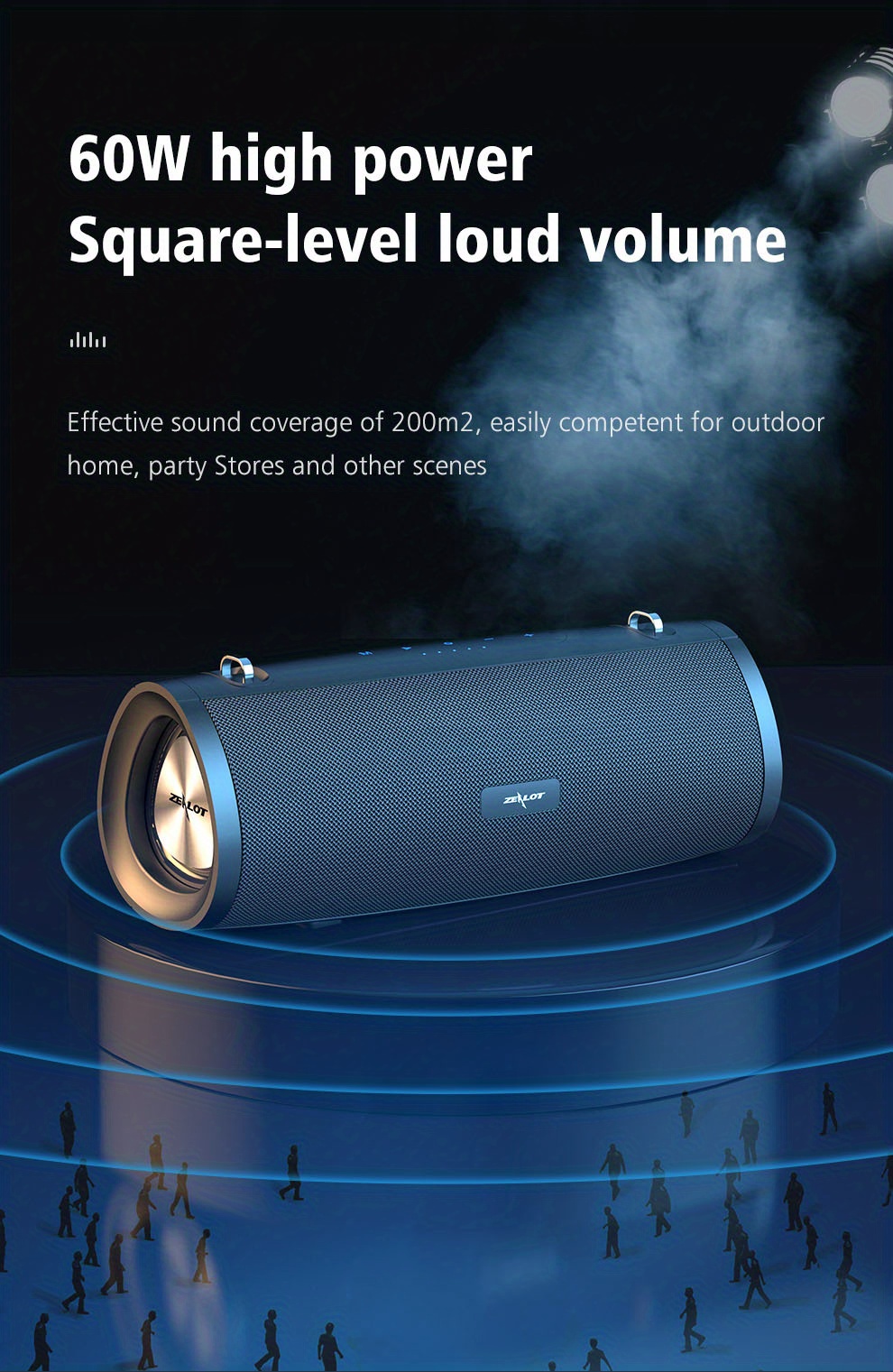 Zealot S39 Schwere Bass Wireless Lautsprecher Subwoofer 60w - Temu