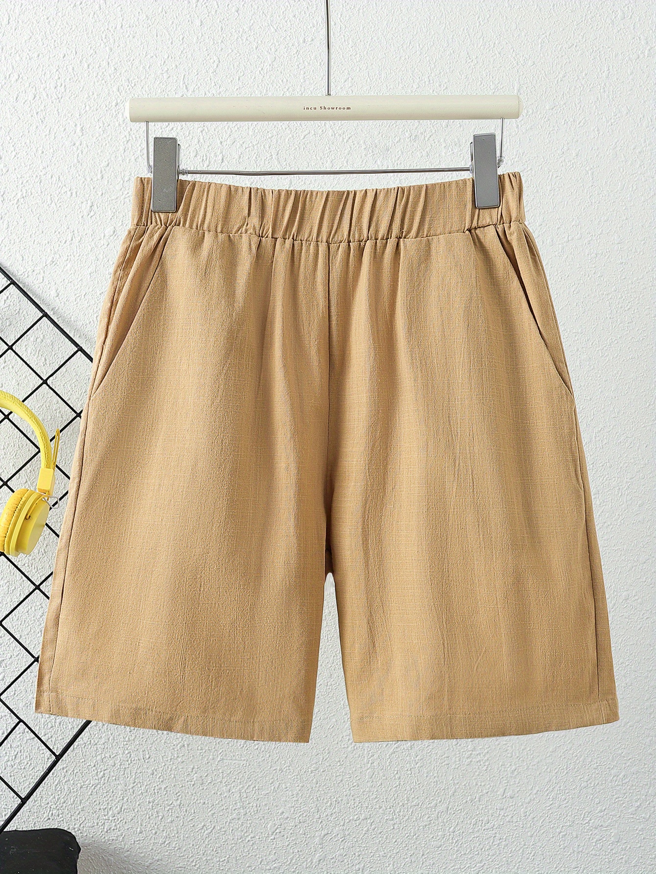 Shorts Femme été En Coton - Taille élastique Avec Cordon, Poches | Couleur Unie, Coupe Décontractée | Tailles S à XXL
