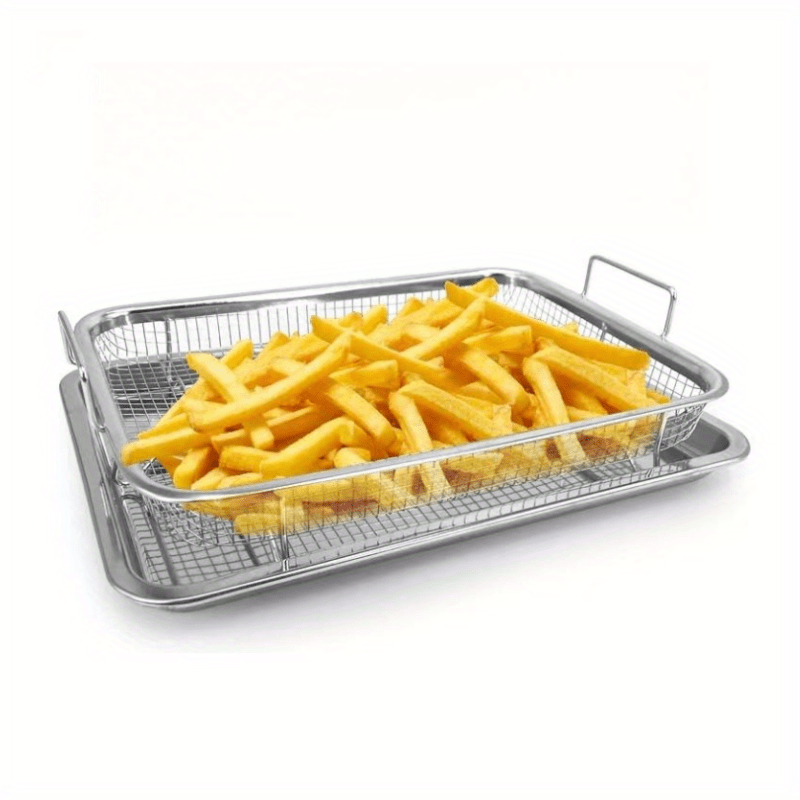 Dropship 1pc Kitchen Air Fryer Rack Accessories; BBQ Grill Tray Basket  Stand; Roasting Meat Food Holder Tool For Household Picnic Camping to Sell  Online at a Lower Price