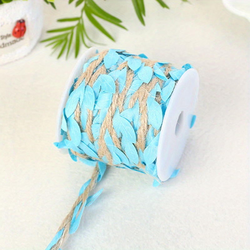 Burlap Leaf Ribbon Green Vine Twine For Jungle Safari - Temu